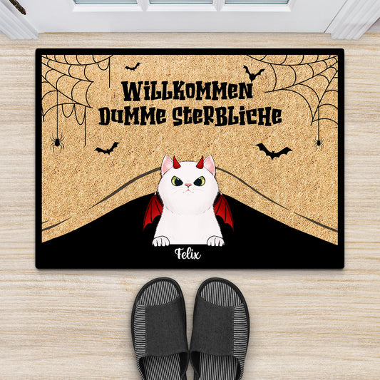 0431D588DGE2 Personalisierte Geschenke Fussmatte Geist Halloween