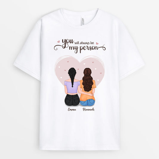 0443AGE1 Personalisierte Geschenke T shirt Besties Beste Freundin