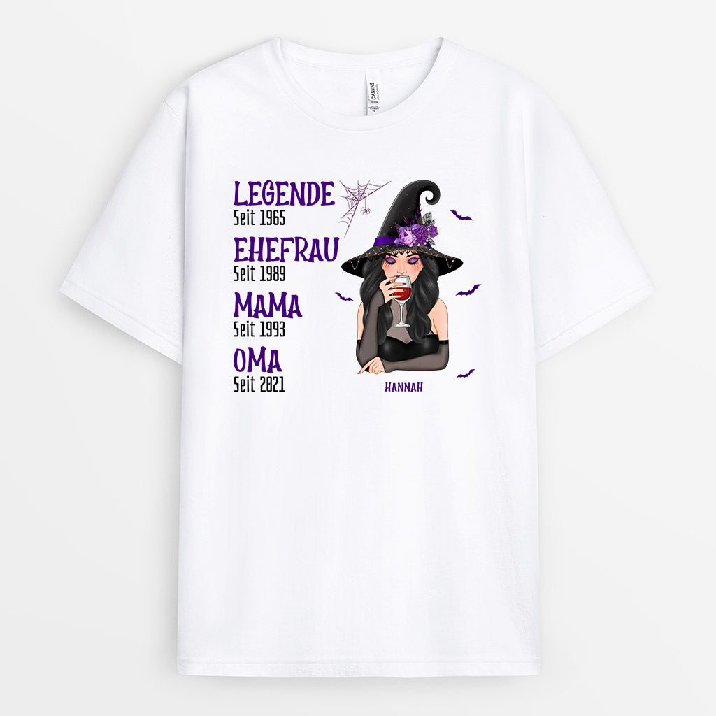 Legende Oma Mama Hexe - Personalisierte Geschenke | T-Shirts für Halloween