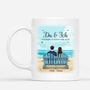 0482M535GGE2 Individuelle Aufmerksamkeiten Tasse Menschen Paare Strand