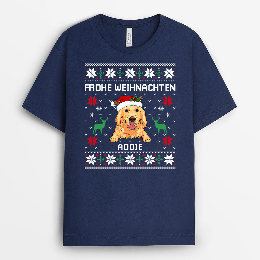 0506AGE2 Personalisierte Geschenke T shirt Hunde Hundebesitzer Hundeliebhaber Weihnachten