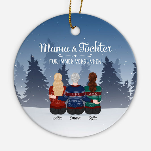 0512OGE1 Personalisierte Geschenke Ornament Tochter Mama Weihnachten