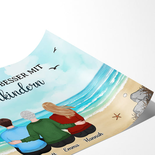 0514SGE2 Personalisierte Geschenke Poster Enkelkinder Oma Mama
