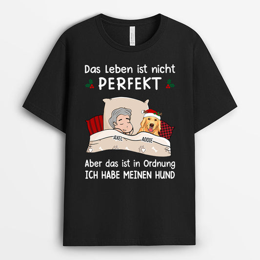 0523AGE2 Personalisierte Geschenke T shirt Hunde Hundebesitzer Hundeliebhaber Weihnachten
