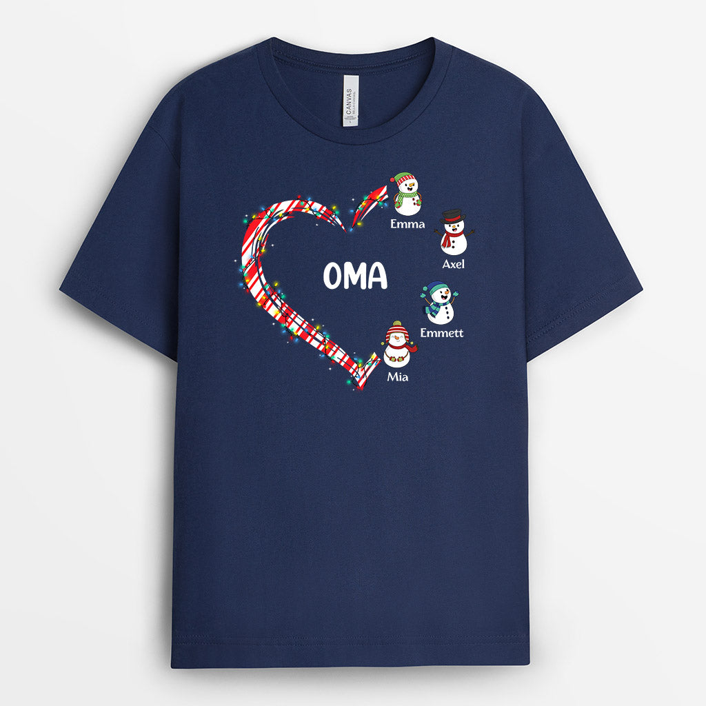0526AGE3 Personalisierte Geschenke T Shirt Weihnachten Oma Mama