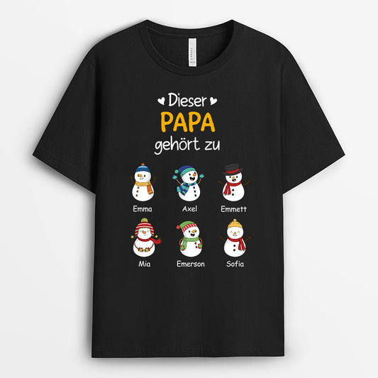 0527AGE2 Personalisierte Geschenke T Shirt Weihnachten Enkelkinder Oma Mama