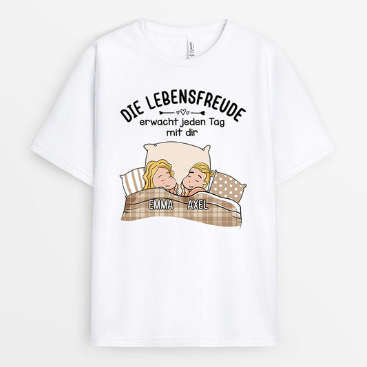 0541AGE2 Personalisierte Geschenke T Shirts Freundin Freund Mama Papa Weihnachten
