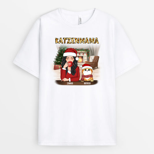 0542AGE1 Personalisierte Geschenke T Shirts Katzen Oma Mama