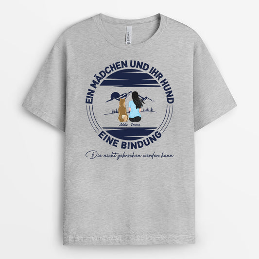 0548AGE1 Personalisierte Geschenke T Shirt Hunde Hundebesitzer Hundeliebhaber Hundemama Hundepapa