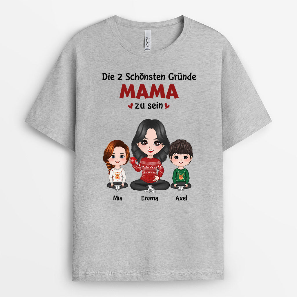 0565AGE2 Personalisierte Geschenke T Shirts Kinder Mama Oma