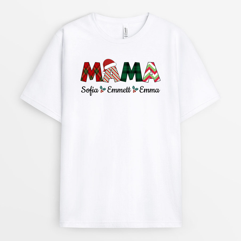 Schöne Weihnachten - Personalisierte Geschenke | T-Shirt für Mama/Oma Weihnachten