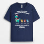 0583AGE1 Personalisierte Geschenke T Shirt Saurus Kinder Mama Oma Weihnachten