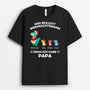0583AGE2 Personalisierte Geschenke T Shirt Saurus Kinder Opa Papa Weihnachten