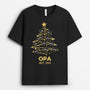 0589AGE2 Personalisierte Geschenke T Shirt Weihnachtsbaum Herzen Mama Oma Papa Opa Weihnachten