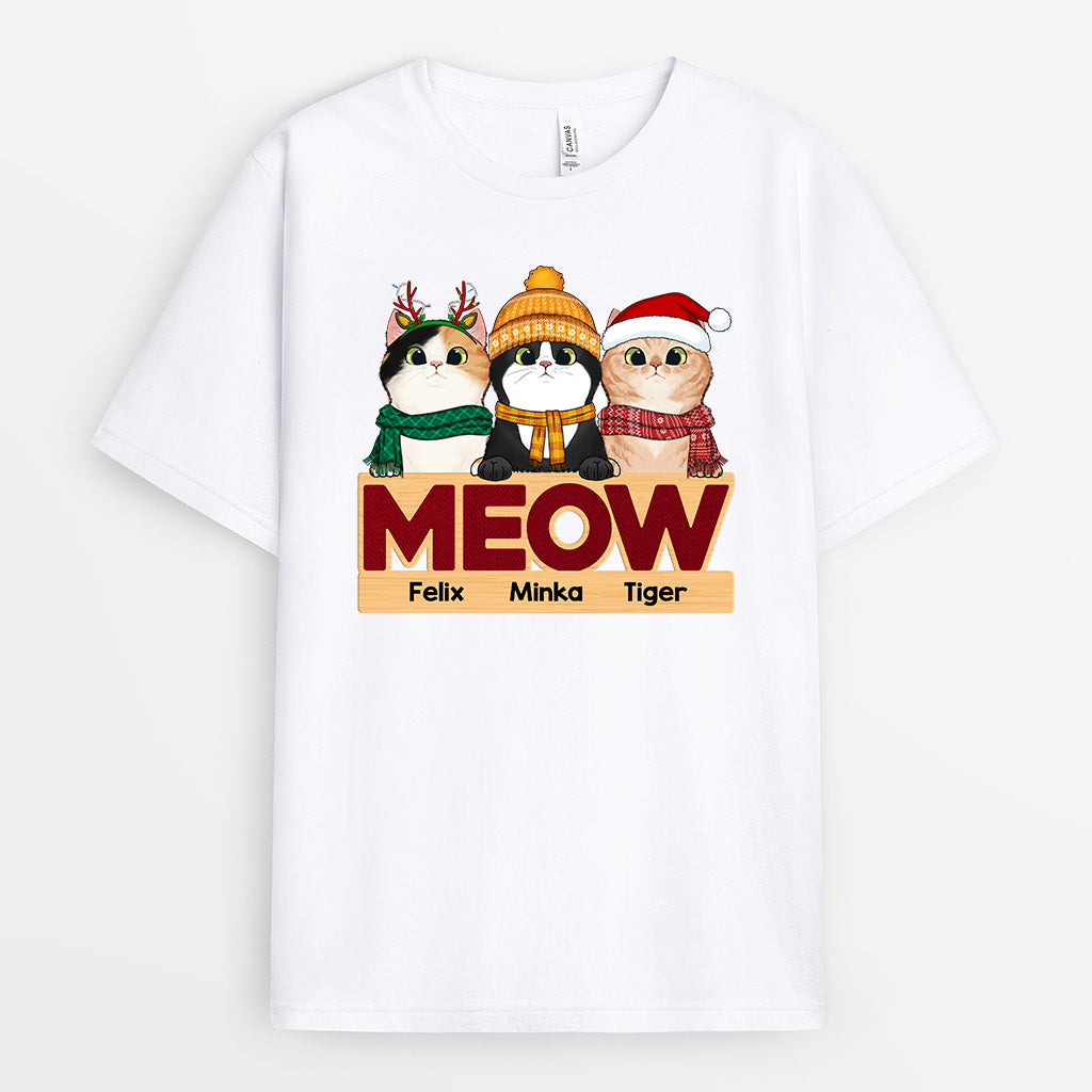 0613AGE2 Personalisierte Geschenke T Shirt Katzen Katzenliebhaber Katzenbesitzer Weihnachten
