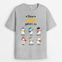 0624AGE1 Personalisierte Geschenke T Shirt Schneemanner Mama Oma Weihnachten