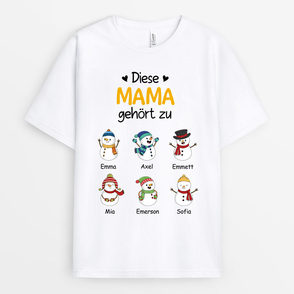 Diese Oma Gehört Zu - Personalisierte Geschenke | T-Shirt für Mama/Oma Weihnachten