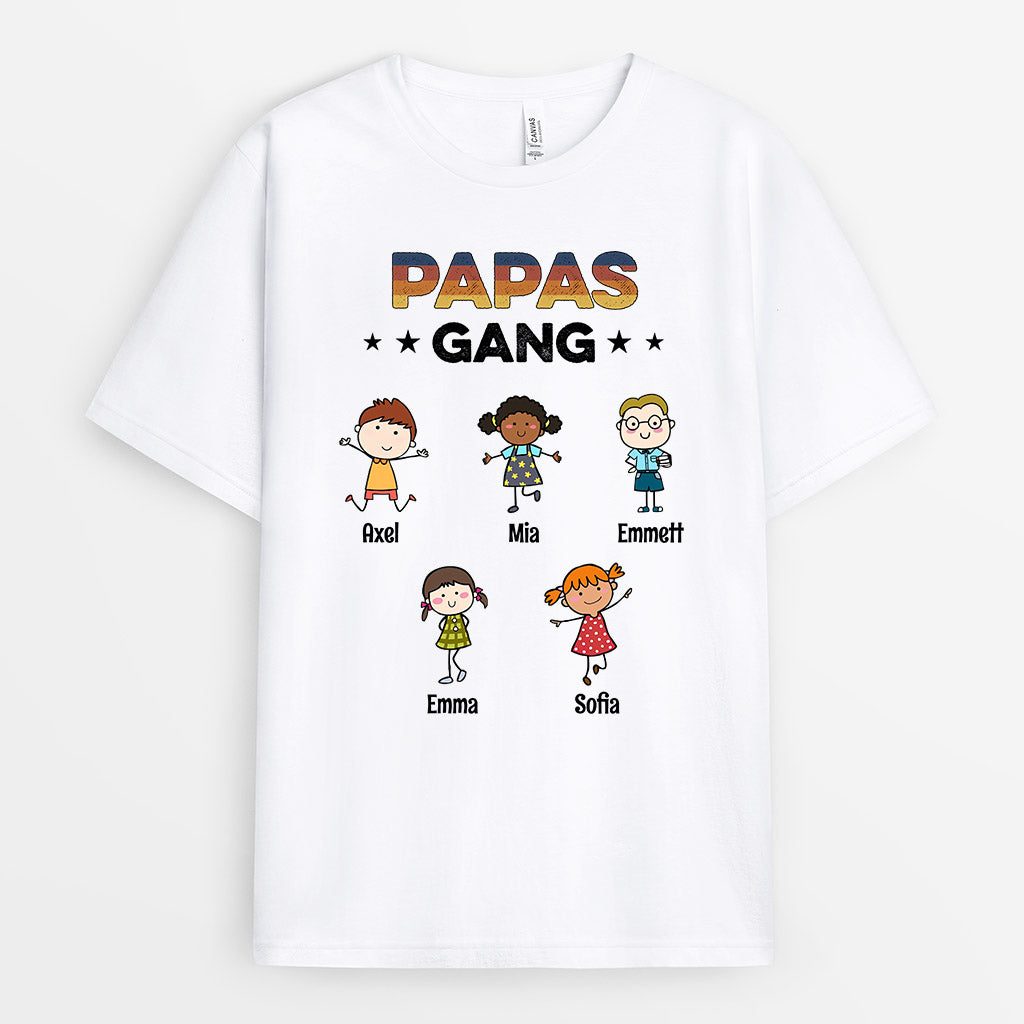0629Age2 Personalisierte Geschenke T Shirt Kinder Papa Opa Vatertag