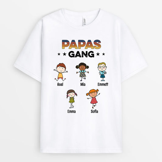 0629Age2 Personalisierte Geschenke T Shirt Kinder Papa Opa Vatertag