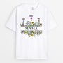 0640AGE1 Personalisierte Geschenke T Shirt Kinder Blumen Saurus Mama Oma Muttertag