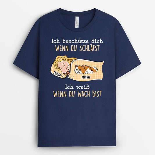 0672Age1 Personalisierte Geschenke T Shirt Katzen Katzenpapa Katzenbesitzer