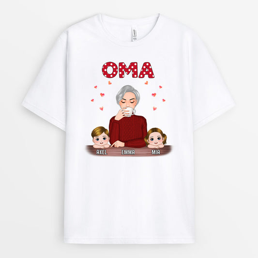 0701Age1 Personalisierte Geschenke T Shirt Kinder Oma Mama