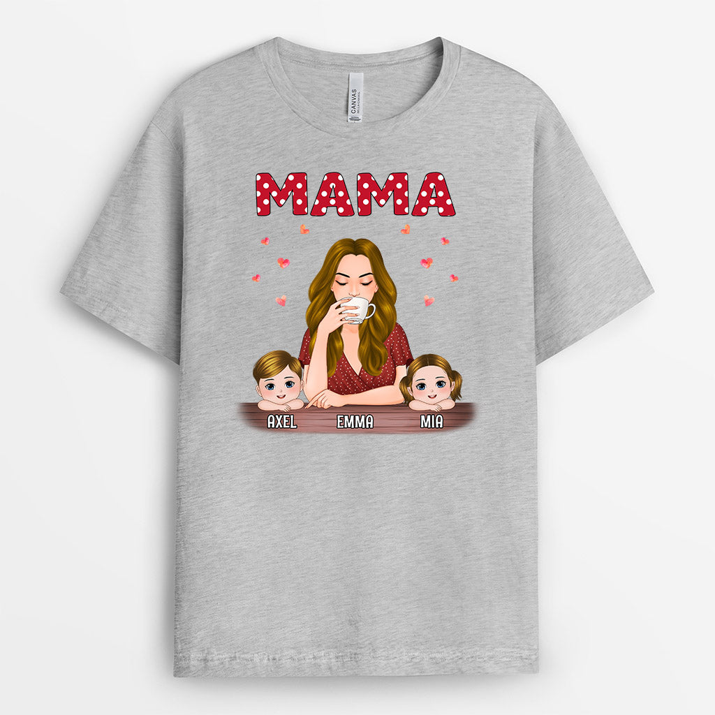 0701Age2 Personalisierte Geschenke T Shirt Kinder Oma Mama
