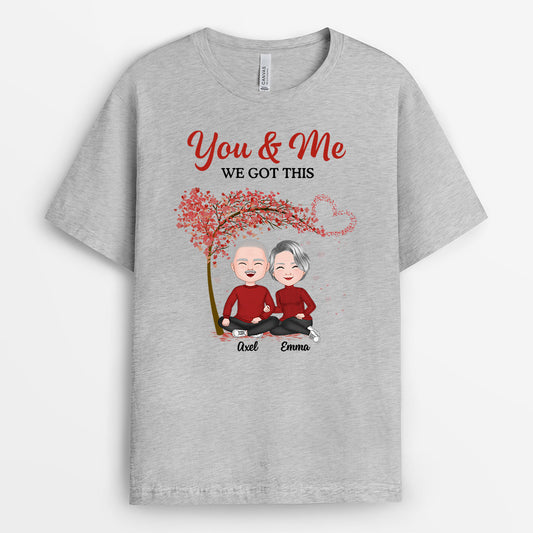 0710Age1 Personalisierte Geschenke T Shirt Freundin Freund Paare Parchen Valentinstag