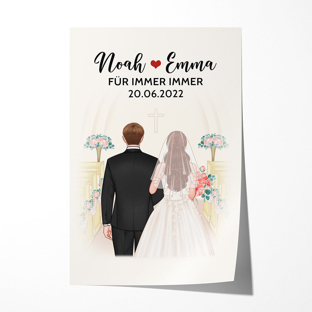 0719S597GGE1 Personalisierte Geschenke Poster Hochzeit Paare Liebhaber Valentinstag