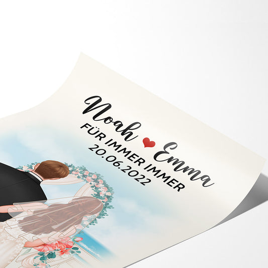 0719S597GGE2 Personalisierte Geschenke Poster Hochzeit Paare Liebhaber Valentinstag