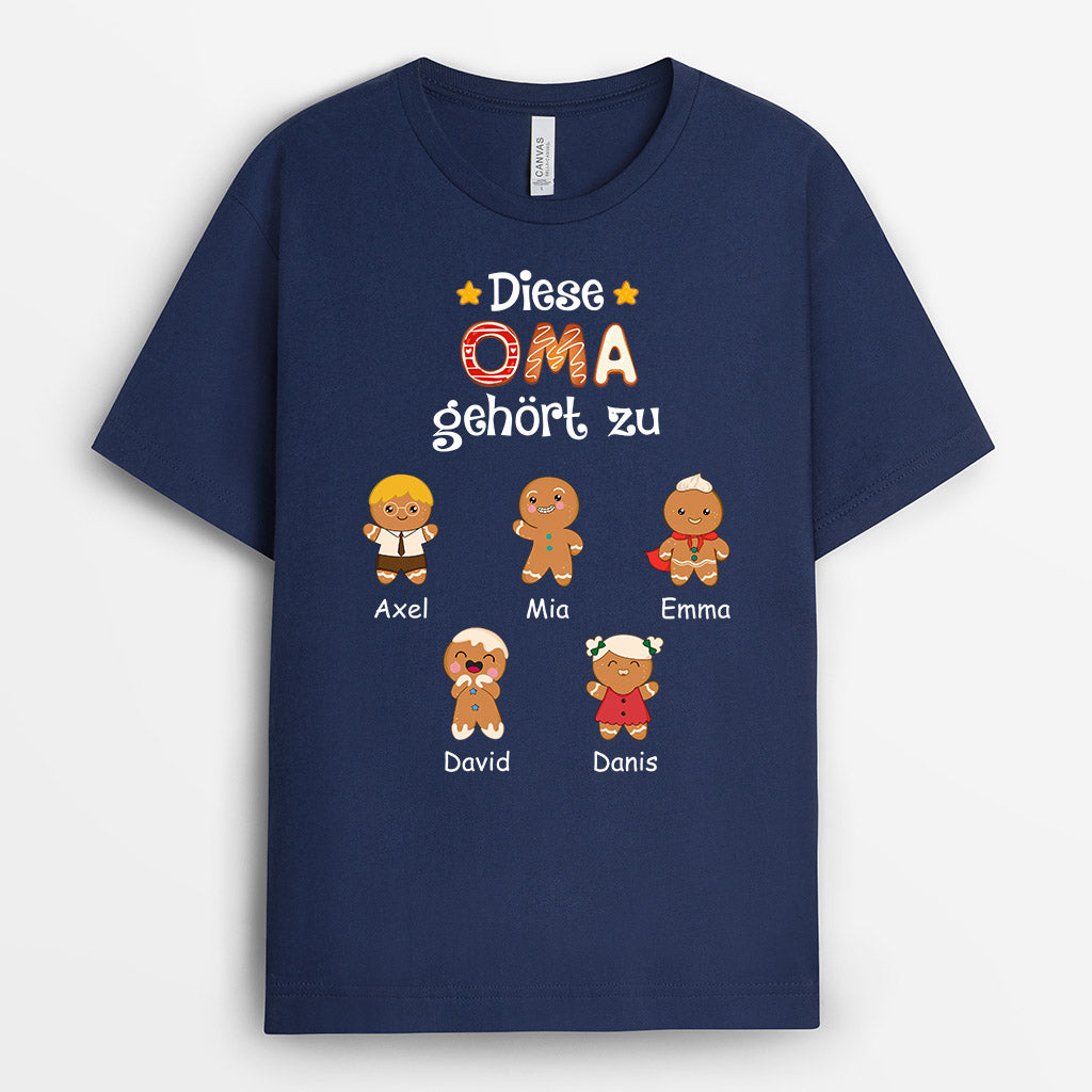 0721AGE1 Personalisierte Geschenke T Shirt  Enkelkinder Mama Oma Muttertag
