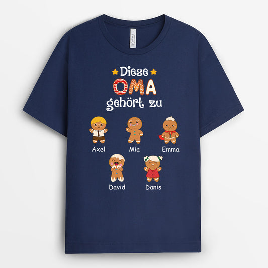 0721AGE1 Personalisierte Geschenke T Shirt  Enkelkinder Mama Oma Muttertag