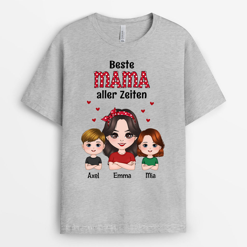 0731AGE2 Personalisierte Geschenke T Shirt Kinder Mama Oma