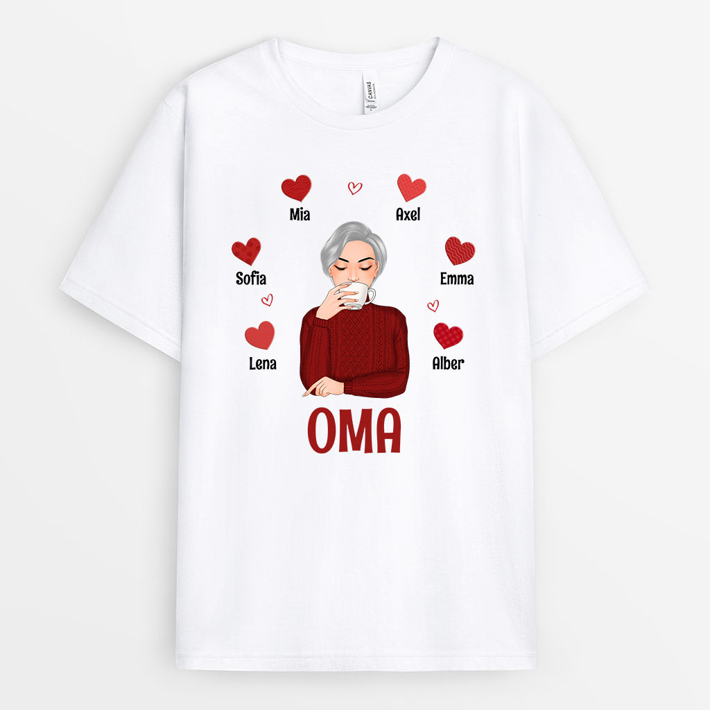 0744AGE1 Personalisierte Geschenke T Shirt Kinder Mama Oma Muttertag