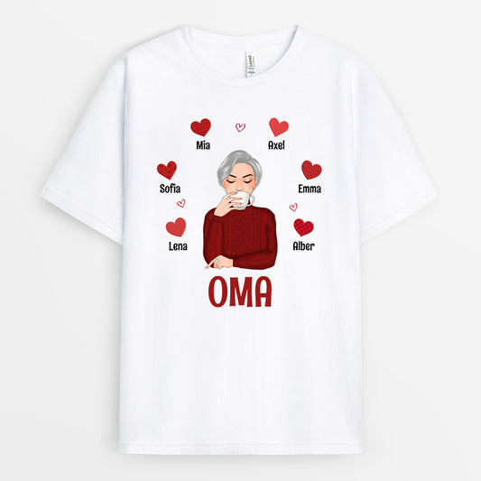 0744AGE1 Personalisierte Geschenke T Shirt Kinder Mama Oma Muttertag