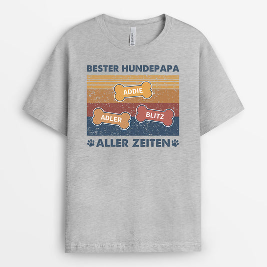 0745Age1 Personalisierte Geschenke T Shirt Hunde Hundebesitzer Hundeliebhaber