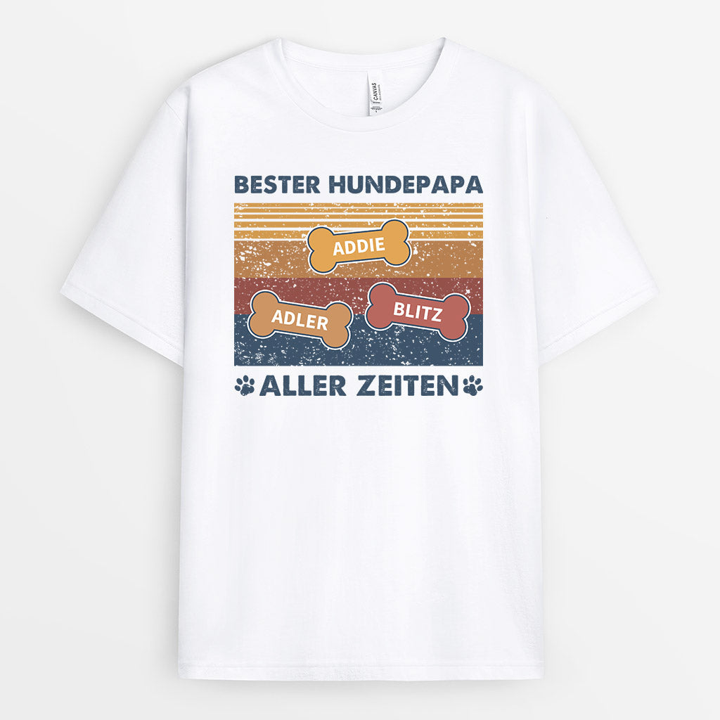 0745Age2 Personalisierte Geschenke T Shirt Hunde Hundebesitzer Hundeliebhaber
