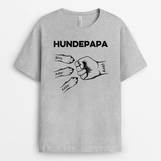 0749A290CGE2 Personalisierte Geschenke T Shirt Hunde Hundepapa Hundebesitzer Hundeliebhaber
