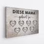 0751Cge2 Personalisierte Geschenke Leinwand Kinder Enkelkinder Mama Oma