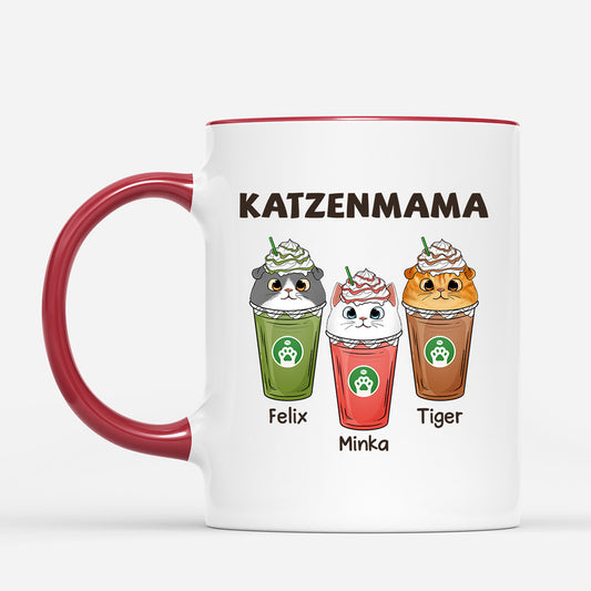 0768MGE2 Personalisierte Geschenke Tasse Katze Katzenmama Katzenbesitzer