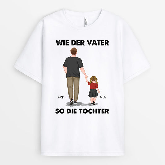 0770AGE2 Personalisierte Geschenke T Shirt Sohn Tochter Papa