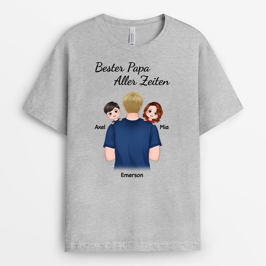 Bester Vater Aller Zeiten - Personalisierte Geschenke | T-Shirt für Papa