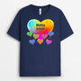 0780AGE2 Personalisierte Geschenke T Shirt Herzen Kinder Mama Oma