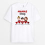 0783AGE1 Personalisierte Geschenke T Shirt Herzen suss Enkelkinder Mama Oma