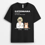 0798AGE1 Personalisierte Geschenke T Shirt Katzen Katzenliebhaber Katzenbesitzer