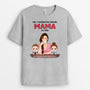 0799AGE2 Personalisierte Geschenke T Shirt Punktmuster Kinder Mama Oma