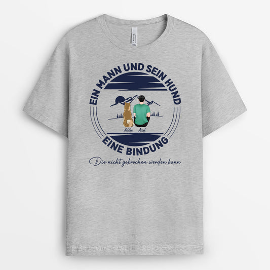 0806AGE1 Personalisierte Geschenke T Shirt Hunde Hundebesitzer Hundeliebhaber Hundemama Hundepapa