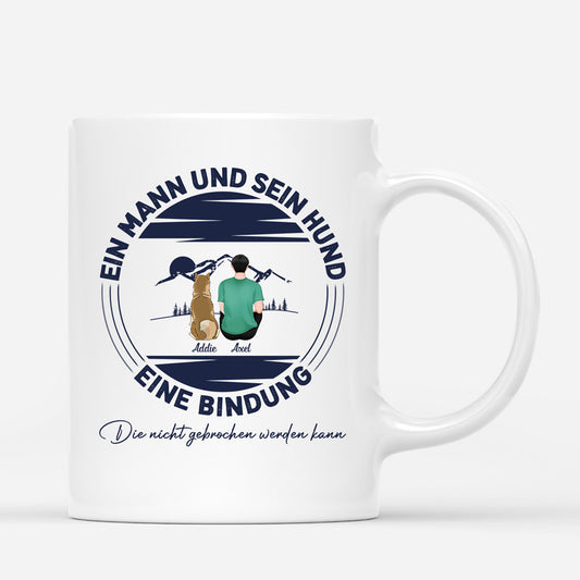 0806MGE2 Personalisierte Geschenke Tasse Hunde Hundebesitzer Hundeliebhaber Hundemama Hundepapa
