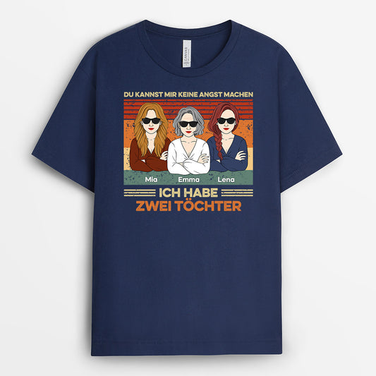 0808AGE2 Personalisierte Geschenke T Shirt Enkelkinder Kinder Oma Mama