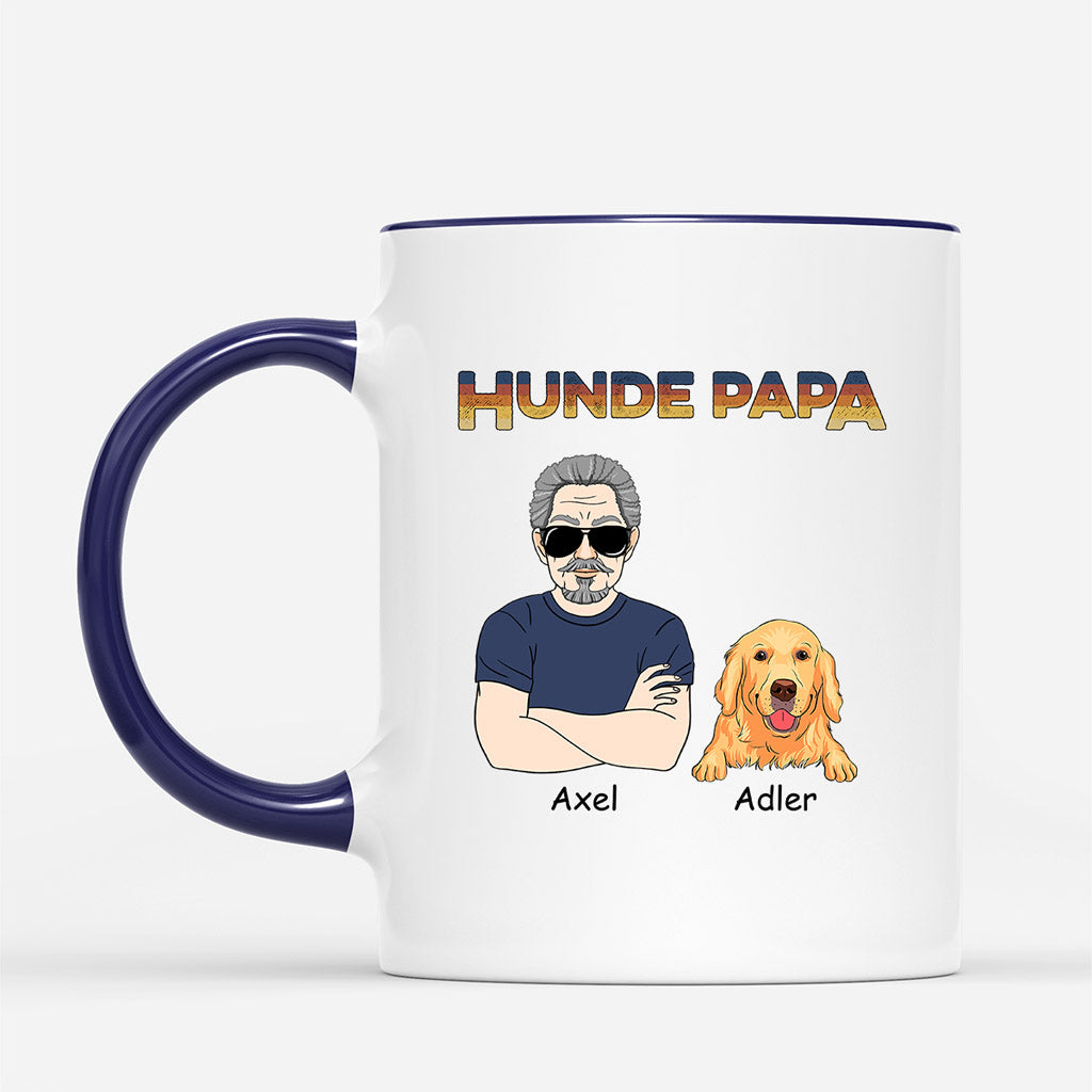 0821MGE2 Personalisierte Geschenke Tasse Hunde Hundebesitzer Hundepapa